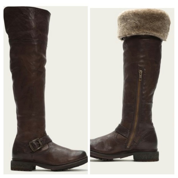 frye valerie shearling otk